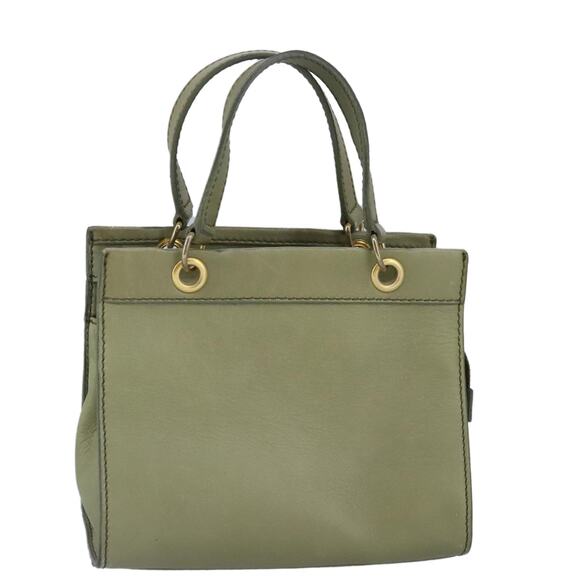 CELINE Hand Bag Leather Khaki - Picture 2 of 12